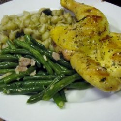 Grilled Herbed Cornish Game Hens