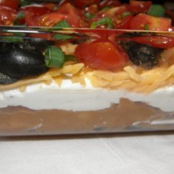 Super Fast  Low Fat Layered Dip