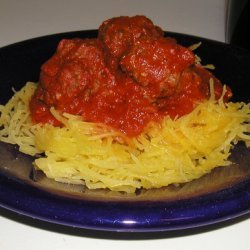 Spaghetti Squash With Meatballs and Cabernet Marinara Sauce