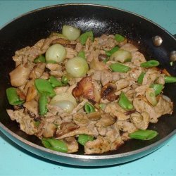 Pork and Mushroom Coriander Stir Fry