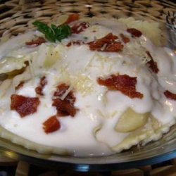 Ravioli Carbonara