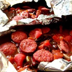 Cajun Sausage and Beans Packets