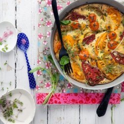 Cherry Tomato Clafouti