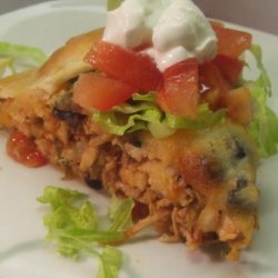 V's Southwestern Chicken Flat Pie