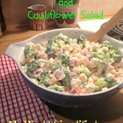 Broccoli and Cauliflower Salad