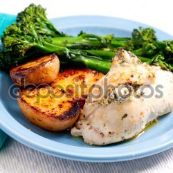 Spinach and Cheese Stuffed Chicken Breast