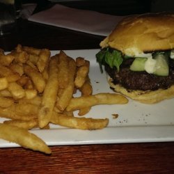 Lamb  burgers  With Garlic Spinach