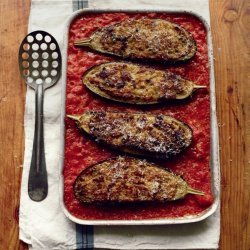 Stuffed Eggplants in Tomato Sauce