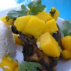 Grilled Chicken with Fresh Mango Salsa