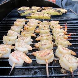 Rum Glazed Grilled Shrimp