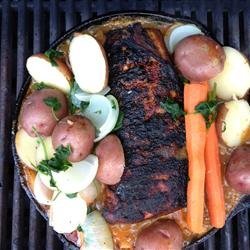 DJ's Outdoor Pork Loin with Veggies