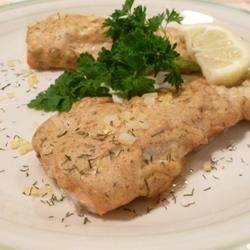 Cedar Planked Salmon with Dill