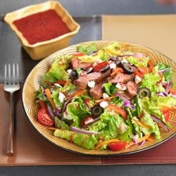 Blackened Steak Salad with Berry Vinaigrette