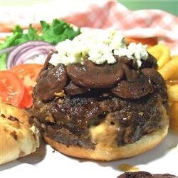 Laura's Stuffed Burgers with Zinfandel Sauce