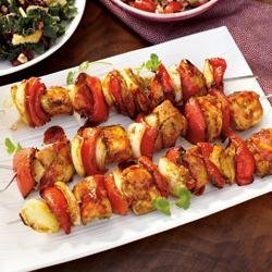 Thai Teriyaki BBQ Chicken Kabobs