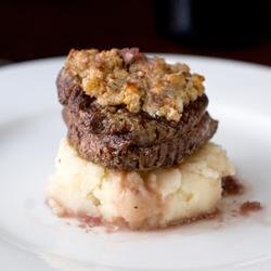 Blue Cheese Crusted Filet Mignon with Port Wine Sauce