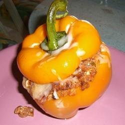 Beef and Mushroom Stuffed Peppers