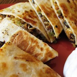 Chicken Mushroom Quesadilla