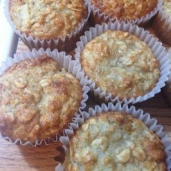 Banana Apple and Oatmeal Muffins