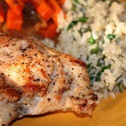 Chicken Tenders With Lemon Spinach Rice