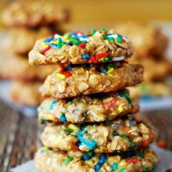 Banana-Oatmeal-Chocolate Chip Cookies