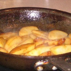 Bourbon Flamed Apples