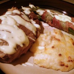 Crab Stuffed Steak With a Bearnaise Sauce