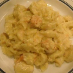 Cheesy Baked Tortellini With Salmon