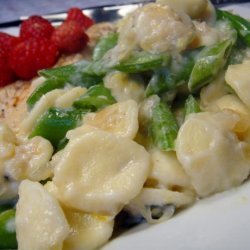 Orecchiette, Caramelized Onions, Sugar Snap Peas & Ricotta