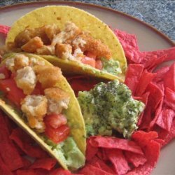 5 Minute Easy Vegan   Chicken  Guacamole Tacos