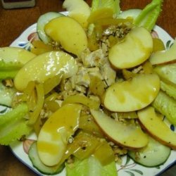 Chicken, Beets, Apple and Walnut Salad