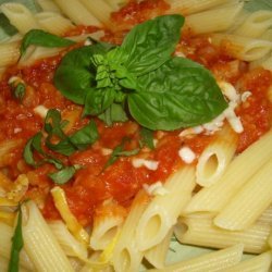 Thick Cheesy, Tomato, Lentil Pasta Sauce