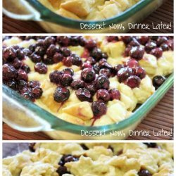 Blueberry Bread Pudding