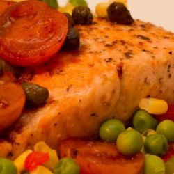 Salmon With Tomato Vinaigrette