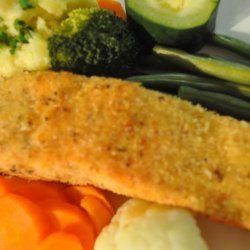 Dee's Panko Breaded Pecan Salmon