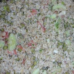 Scandinavian Rice Salad With Smoked Salmon