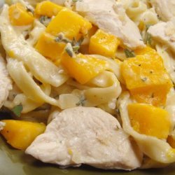 Chicken & Butternut Pasta With Creamy Sage Sauce