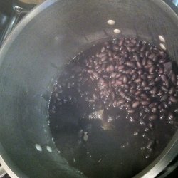 Black Bean Soup from Dried Beans