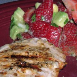 Chipotle Pork With Strawberry-Avocado Salsa