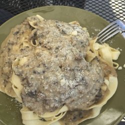 Fettuccine With Creamy Mushroom Sauce