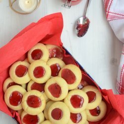 Raspberry Thumbprint Cookies