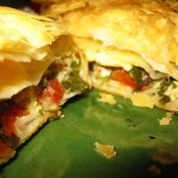 Fetta and Spinach Free Form Pie