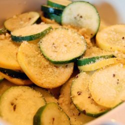 Microwave Zucchini Parmesan