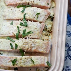 Salmon & Spinach Bake