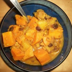 Sweet Curried Chicken, Yam and Apple Stew