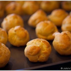 Profiteroles With Coffee Ice Cream