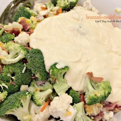 Broccoli and Cauliflower Salad