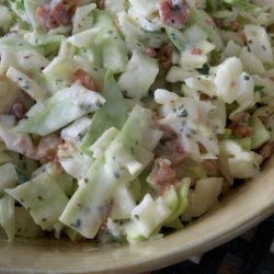 Crispy Creamy Cabbage Salad With Bacon German Style