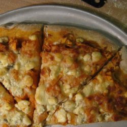 Buffalo Sweet Potato & Blue Cheese Pizza