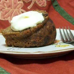 Mincemeat Spice Cake W/ Creamy Eggnog Topping